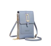 ZZHYTANG Pride Women's Crossbody Phone Wallet with Touchscreen Window - Trendy Minimalist Elegant Style(Bleu,B)