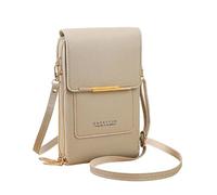 ZZHYTANG Pride Women's Crossbody Phone Wallet with Touchscreen Window - Trendy Minimalist Elegant Style(Gris,A)