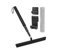 ZZHYTANG Raclette à Vitres Télescopique avec Manche Extensible 120cm, Lame Silicone 32cm sans Traces for Douche, Fenêtres et Miroirs