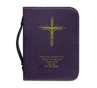 ZZHYTANG Sac de Rangement for Livres for l'église, la Bible, Portable, léger et résistant Organisation des cahiers for Les étudiants et Les Femmes. Bibliothèque Personnalisable(Pattern E,23.4CM)