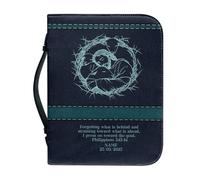 ZZHYTANG Sac de Rangement for Livres for l'église, la Bible, Portable, léger et résistant Organisation des cahiers for Les étudiants et Les Femmes. Bibliothèque Personnalisable(Pattern D,28.5CM)