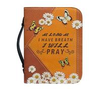 ZZHYTANG Sac De Rangement for Livres for L'église, La Bible, Portable Léger Organisation des Cahiers for Les Étudiants, Les Femmes Durable Personnalisez Votre Étui À Livres(Pattern J,23.4CM)