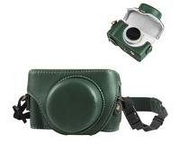 ZZjingli Accessories for Sony ZV-1F Vlog caméra étui en Cuir Complet for Appareil Photo avec Sangle(Green)