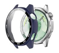 Zzjingli Coque de Protection en Polycarbonate intégré, Style dégradé, avec Film trempé, for Montre Huawei Watch GT 6 41 mm (Rouge, Noir, Vert Officiel, etc.)(Midnight Blue)