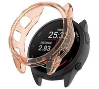 ZZjingli Étui de Protection en TPU Creux for Montre Garmin Forerunner 165/165 Music(Transparent Pink)