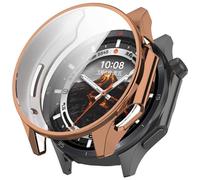ZZjingli Étui de Protection for Montre Oppo Watch X2 en TPU galvanisé, Couverture complète (Rose), Noir, Or Rose, etc.(Rose Gold)