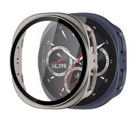 Zzjingli Film de Protection intégré en Polycarbonate givré trempé for Samsung Galaxy Watch8 40 mm(Rock Grey)