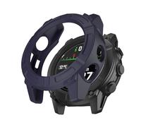 ZZjingli for Garmin Descent G2, étui de Protection Demi-Couverture Creux en TPU Armor (Orange), Vert armée, Noir, etc.(Midnight Blue)