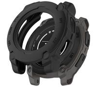 ZZjingli for Garmin Instinct E 40 mm, Demi-Couverture Creuse, étui de Protection en TPU (Orange), Starlight, Bleu, etc.(Black)