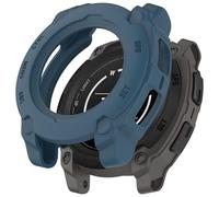 ZZjingli for Garmin Instinct E 40 mm, Demi-Couverture Creuse, étui de Protection en TPU (Orange), Starlight, Bleu, etc.(Blue)