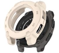 ZZjingli for Garmin Instinct E 40 mm, Demi-Couverture Creuse, étui de Protection en TPU (Orange), Starlight, Bleu, etc.(Starlight)