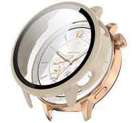 ZZjingli for OnePlus Watch 3 43 mm Film trempé intégré PC Watch Housse de Protection(Ivory White)