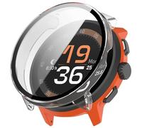 ZZjingli for Suunto Run Film trempé intégré PC Watch Housse de Protection (Rose) (Ivoire Blanc) (Couleur Transparente) etc.(Transparent Color)