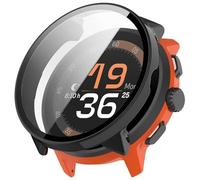 ZZjingli for Suunto Run Film trempé intégré PC Watch Housse de Protection (Rose) (Ivoire Blanc) (Couleur Transparente) etc.(Black)