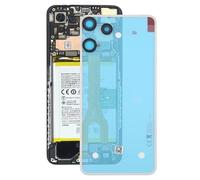 ZZjingli Pièces de Rechange Coque arrière en Verre for Nothing for Phone 3a Lite A001T(Transparent White)