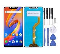 ZZjingli Pièces de Rechange Ecran LCD et système de numérisation Complet for Tecno Spark 3 KB7 (Noir) (Couleur : Black)