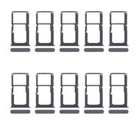 ZZjingli Pièces de Rechange for Oppo A80 5G CPH2639 Lot de 10 Plateaux for Carte SIM + Plateau for Carte SIM/Plateau for Carte Micro SD (Violet) (Vert) (Noir)(Black)
