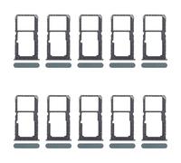 ZZjingli Pièces de Rechange for Oppo A80 5G CPH2639 Lot de 10 Plateaux for Carte SIM + Plateau for Carte SIM/Plateau for Carte Micro SD (Violet) (Vert) (Noir)(Green)