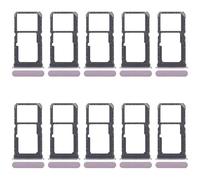 ZZjingli Pièces de Rechange for Oppo Reno11 F CPH2603 Lot de 10 Plateaux for Carte SIM + Plateau for Carte SIM/Plateau for Carte Micro SD (Bleu) (Rose) (Noir)(Rose)
