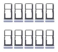 ZZjingli Pièces de Rechange for Oppo Reno11 F CPH2603 Lot de 10 Plateaux for Carte SIM + Plateau for Carte SIM/Plateau for Carte Micro SD (Bleu) (Rose) (Noir)(Blue)