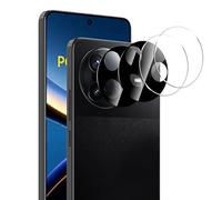 zZjoOoj 4 pièces de protection d'appareil photo pour Xiaomi Poco F7 Ultra/F7 Pro Verre de protection pour appareil photo, [9H Résistant aux rayures] Verre trempé Protection arrière pour appareil photo