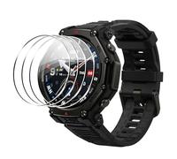 zZjoOoj 4 Pièces Verre Trempé Compatible avec Amazfit T-Rex 3/3 Pro 48mm Protection Écran, 9H Dureté sans Bulles Protection Décran Anti-Huile/Anti-Rayures pour Amazfit TRex 3/3 Pro 48mm