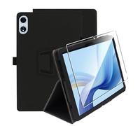 zZjoOoj Coque Compatible avec Blackview Mega2/ TECLAST T60 Plus/Odea A12 12 Pouces, Fin Étui avec Verre Trempé avec Fonction Support pour Teclast T60 Plus, Noir