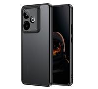 zZjoOoj Coque de protection mate pour Realme GT 7/GT 7T, dos mat translucide résistant aux chocs, noir mat