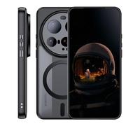 zZjoOoj Coque Magnétique pour Xiaomi 15 Ultra Compatible avec MagSafe, Etui Translucide Mat Arrière Housse Fine Antichoc (Noir)