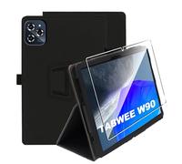 zZjoOoj Coque pour Tablette pour Tablette TabWEE W90/ T90 11 Pouces,Case Protection Housse Premium PU, Fin Étui avec Verre Trempé avec Fonction Support, Noir