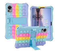 zZjoOoj Étui de protection en silicone pour tablette Headwolf Fpad7 / AllDOCUBE iPlay 60 mini / 60 mini Pro / 60 Mini Turbo - Antichoc - Avec fonction support (bleu)