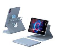 zZjoOoj Housse pour Lenovo Legion Tab Gen 5 8,8 pouces Tablette, Étui 360° Rotatif Magnétique Séparable, Fonction Automatique de Sommeil/Réveil, Support Réglable, Bleu Atoll