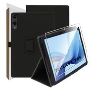 zZjoOoj Housse pour TECLAST T65/TABWEE T60 Pro Tablette 13,4 pouces, étui PU ultra fin, ensemble de protection pour tablette avec 1 pièce de film dureté 9H anti-rayures, fonction support vertical et