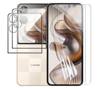 zZjoOoj Lot de 2 films de protection d'écran pour Xiaomi Mix Flip 2 Dureté 9H Externe pour verre blindé + 2 films de protection intérieurs, anti-rayures HD