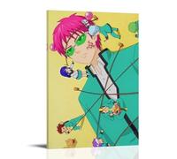 ZZJXYSCP Poster sur toile The Disastrous Life of Saiki K Hot Blooded Anime - Décoration murale pour chambre à coucher - 50 x 75 cm - Style cadre