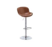 ZZlei2yu-12 Assemblage Facile Tabouret de Bar Haut Home Island Chaise Haute Réception Caissier pivotante relevable Luxe légère(Bruin)