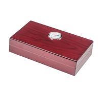 ZZlei2yu-12 Boite a Cigare Étui à cigares en Bois de cèdre, humidificateur cubain, boîte de Rangement de cigares Portable, Accessoires de Voyage Portable Cave(Red)