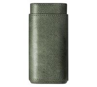 ZZlei2yu-12 Boite a Cigare Étui à cigares en Cuir for Hommes, Sac de Rangement for humidificateur de Voyage Portable, Mini 3 Tubes avec Ciseaux à cigares, Cadeau Portable Cave