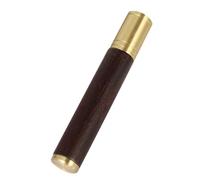 ZZlei2yu-12 Boite a Cigare Étui à cigares Portable en métal, Mini Support Unique de Voyage, boîte en Bois, humidificateur, Accessoires for Fumer du Tabac en Plein air Portable Cave(Gold)