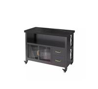 ZZlei2yu-12 Chariot de Rangement Table d'îlot de Cuisine, comptoir de Bar Mobile, Table de Cuisson, Buffet Ouvert avec tiroirs Chariot à roulettes
