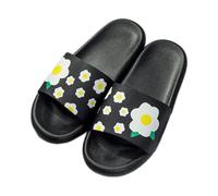 ZZlei2yu-12 Chaussures Personnalité d'été avec une centaine de pantoufles à pois femme en plein air un mot glisser fond mou maison ménage salle de bain sandales Pantoufles de Douche(G,38/39)