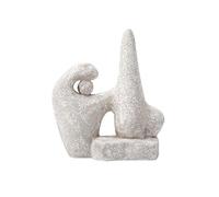 ZZlei2yu-12 décoration d'intérieur Ornement Moderne en céramique de Sculpture Abstraite Portrait 18 * 6 * 20.5cm