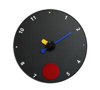 ZZlei2yu-12 Horloge Murale Horloge Murale silencieuse Minimaliste Moderne, alimentée par Piles, à Combiner décoration d'intérieur(Noir)