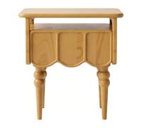 ZZlei2yu-12 Table à thé Table de Chevet à Un tiroir avec Hauts Pieds tournés for l'organisation du Rangement dans la Chambre Coucher Table de Sol(Yellow)