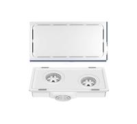 ZZlei2yu-12 Ventilateur Ventilateur de plafond ultra fin à double moteur 9 cm, extracteur intégré 30 x 60, for cuisine, salle bain, puissant et silencieux