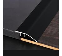 ZZLQIAN Bande de transition de sol en aluminium, barre de porte, barre de sol, rampe de seuil, convient pour les portes, les carreaux, les planchers stratifiés, pont entre 6 et 12 mm (noir, 900 × 43