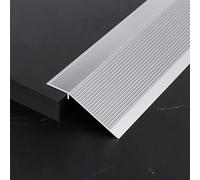 ZZLQIAN Bande de transition de sol en aluminium, barre de porte, barre de sol, rampe de seuil, convient pour les portes, le carrelage, les sols stratifiés, pont entre 25 et 30 mm (argent, 900 × 100