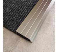 ZZLQIAN Seuil de Porte Barre | 2 pièces 90 x 3cm | profil d'adaptation | Rail de transition Sol | Baguette recouvrement Alu anodisé | Barre de finition | compensation de hauteur de 3-5mm