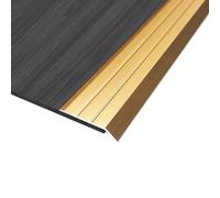 ZZLQIAN Seuil de Porte Barre | 2 pièces 90 x 3cm | profil d'adaptation | Rail de transition Sol | Baguette recouvrement Alu anodisé | Barre de finition | compensation de hauteur de 3-5mm