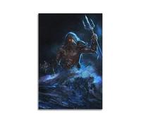 ZZLUUB Poseidon Poster décoratif sur toile représentant le dieu grec - Impression d'art moderne pour chambre à coucher - 40 x 60 cm